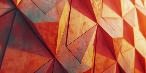 Poster - create a dynamic geometric pattern with a bold twist incorporate modern three dimensional structures