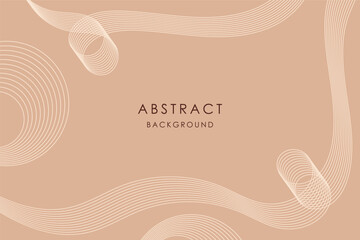 Leinwandbilder - Abstract background with wavy lines. Place for text. Vector illustration