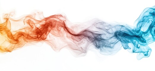 Poster - abstract smoke and vapor swirling