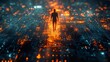 © TatChong - Man on Futuristic Circuit Board
