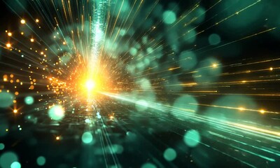 Wall Mural - Abstract Light and Speed