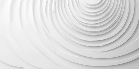 Wall Mural - White concentric circles forming abstract swirl background