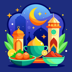 Wall Mural - mosque in the night