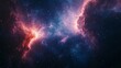 © addymawy - Cosmic Nebula with Red and Blue Clouds and Stars