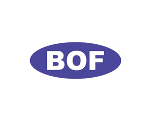 BOF logo design vector template. BOF