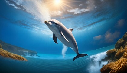 dolphins in the ocean