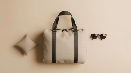 Minimalist Fashion Accessories: Stylish Tote Bag and Sunglasses