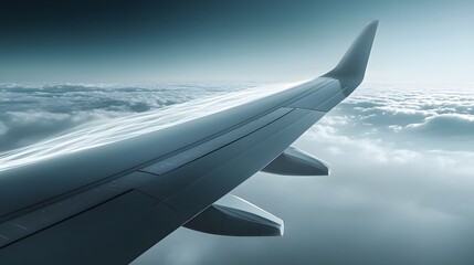 35. The principles of fluid dynamics illustrated with air flowing over an airplane wing