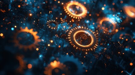 Poster - Abstract Digital Gears