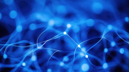 Poster - Abstract Blue Network