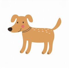 dog puppy illustration isolated on white