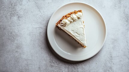 Wall Mural - Delectable Pumpkin Spice Cake Slice on a Light Gray Plate