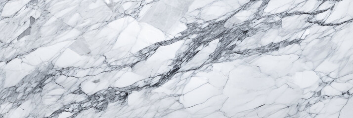 Poster - A high-resolution image of marble texture showcasing elegant gray and white veins, suitable for backgrounds or design elements.