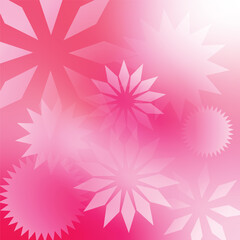 Poster - Abstract Pink Smooth Gradient Light Blooming Blossom Flower Background