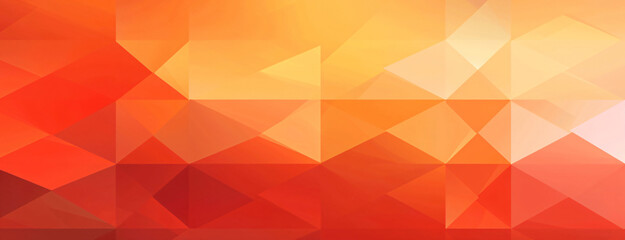 Poster - A vibrant abstract background composed of triangular shapes in shades of red and orange, creating an energetic and warm visual effect ideal for modern art concepts.