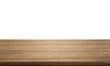© pornchai - empty wooden table front view isolated PNG transparent