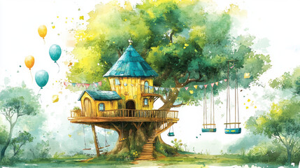 Canvas Print - Treehouse Dreams.