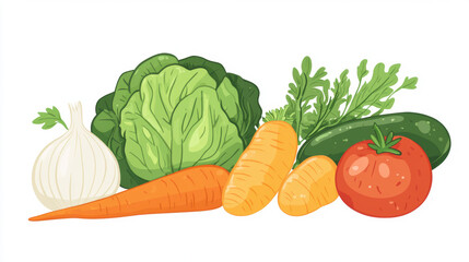 Poster - Fresh Vegetables.