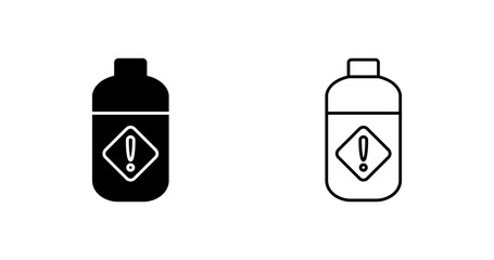 Canvas Print - Pesticide Bottle Vector Icon