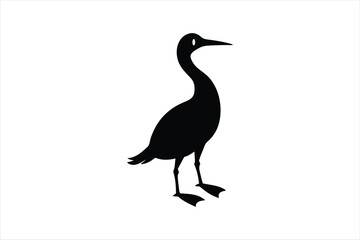 Wall Mural - Little cormorant vector art illustration