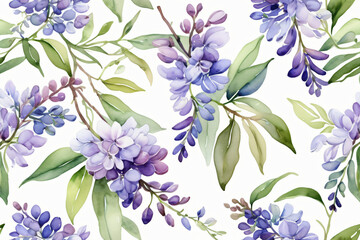 Wall Mural - pattern with lilac