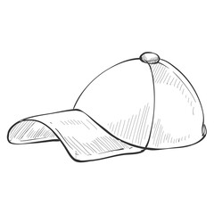 Sticker - beach hat handdrawn illustration