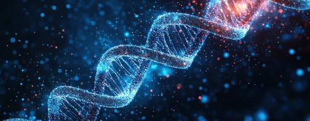 Poster - Abstract Representation of DNA Double Helix