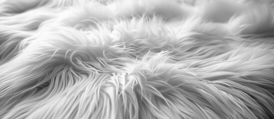 Poster - Abstract Texture of White Fur