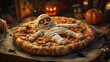 © Jarumas - 3d rending of mummy with Pizza in Halloween style