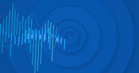 Poster - Animation of diagrams moving over blue circles