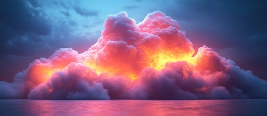 Sticker - Fiery Cloud Formation