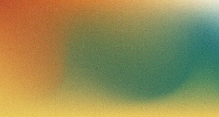 Wall Mural - Grainy gradient background grain texture retro yellow green dark banner abstract design