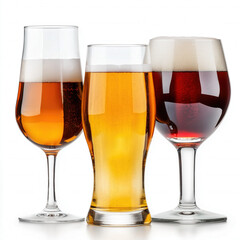 Wine And Beer Spirits Isolated