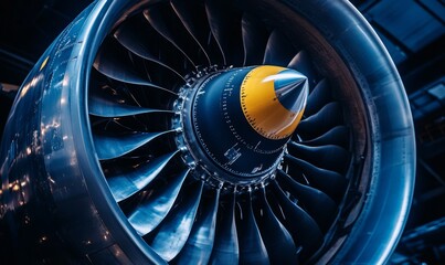 A Close-Up Perspective Reveals the Complex Turbine Structure of a Modern Aircraft Engine