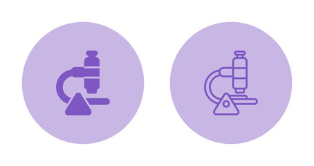 Canvas Print - Microscope Vector Icon