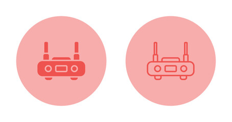 Canvas Print - Router Vector Icon