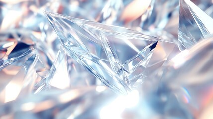 Wall Mural - Close-up of a sparkling crystalline structure