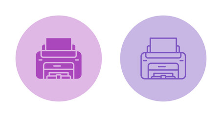 Sticker - Laser Printer Vector Icon