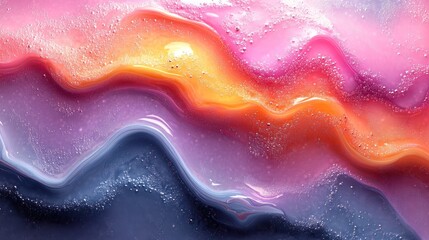 Poster - Abstract Colorful Liquid Swirls