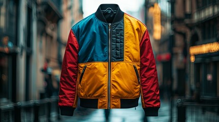 Wall Mural - Colorful Bomber Jacket Fashion Clothing Apparel Streetwear