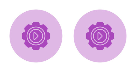 Sticker - Gear Vector Icon