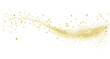© LOVE VECTOR - Gold glittering stars dust trail, Golden particles with stardust, Festive luxury shine, Magic lights composition, Gold glistering explosion, sparkling gold dust effect, dazzling starry sparkle, luxury