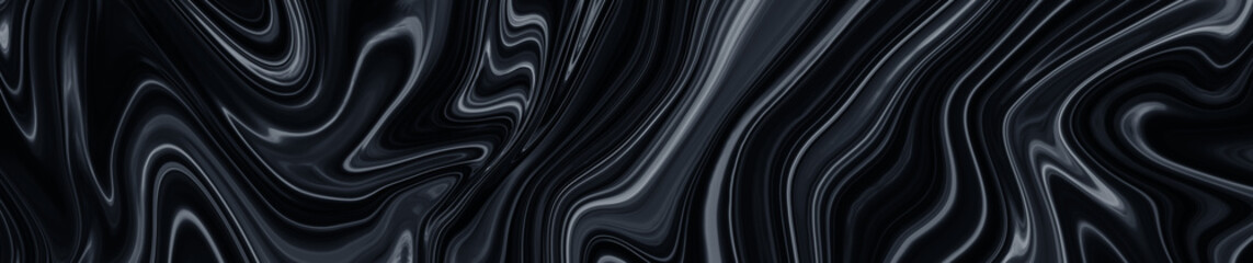 Wall Mural - Black marble pattern texture abstract background.