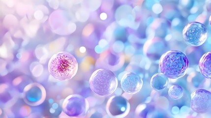 Wall Mural - Abstract Colorful Bubbles Background