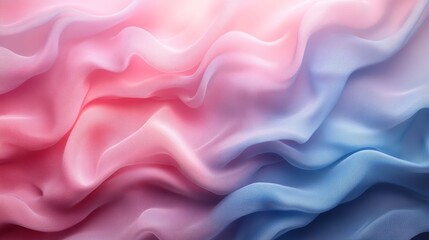 Pink and blue flowing fabric texture, abstract background. Soft textile art and fashion design concept