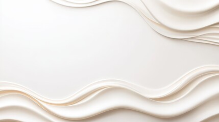 Wall Mural - Abstract White Wave Pattern Background