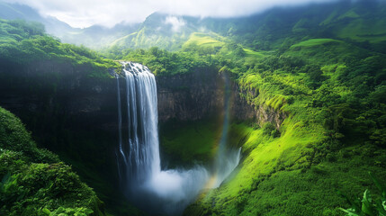 Crystal Clear Waterfalls in Jungle