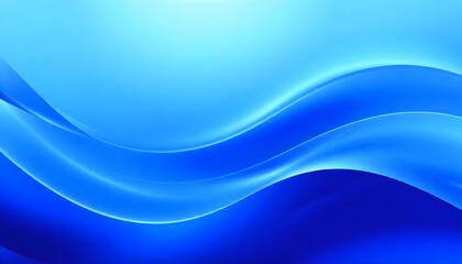 Blue abstract background with soft curves. swirling, blue wave with translucent ripples.