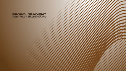 Brown gradient with curve line abstract background for backdrop or presentation