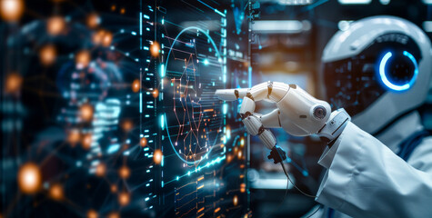 Poster - AI-Powered Medical Diagnosis: Doctor Using Robotics, Big Data Analytics on Virtual Interface for Healthcare Advancements and Futuristic Research